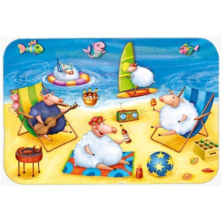 Carolines Treasures Party Pigs on the Beach Mouse Pad, Hot Pad or Trivet APH0081MP